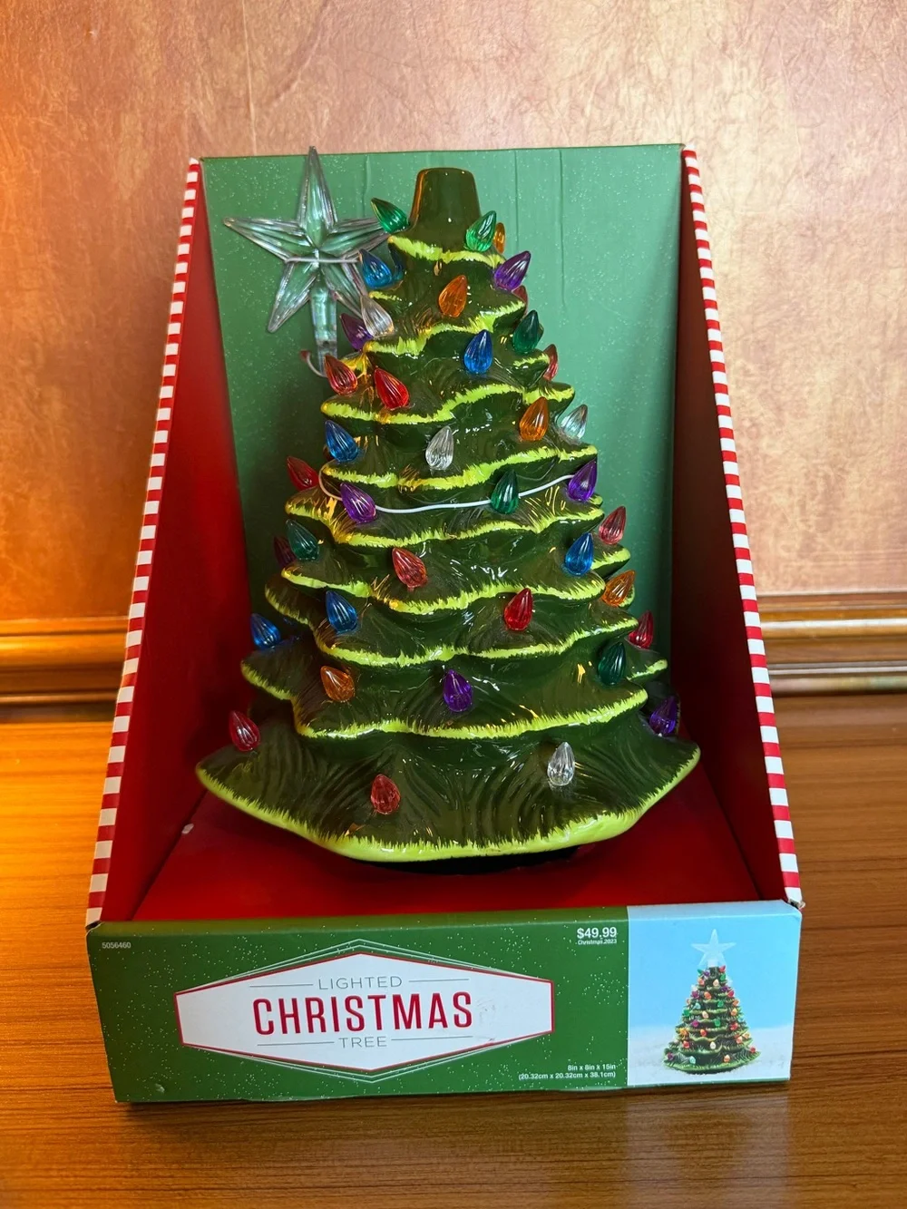 Vintage Style Lighted Ceramic Christmas Tree 15